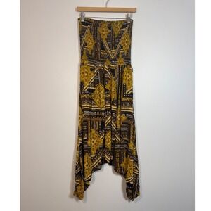 Boho Buddha Pants Convertible Harem Jumpsuit Womens One Size Mustard Yellow